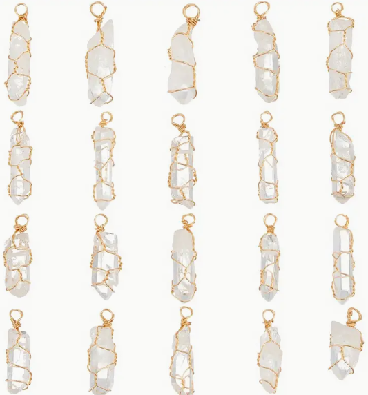 Clear Quartz Crystal Pendants