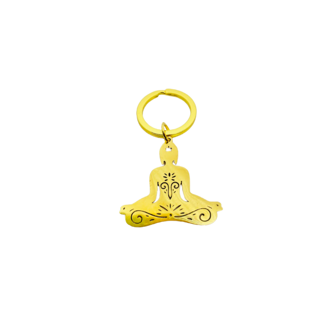 Meditation Pendant Keychain