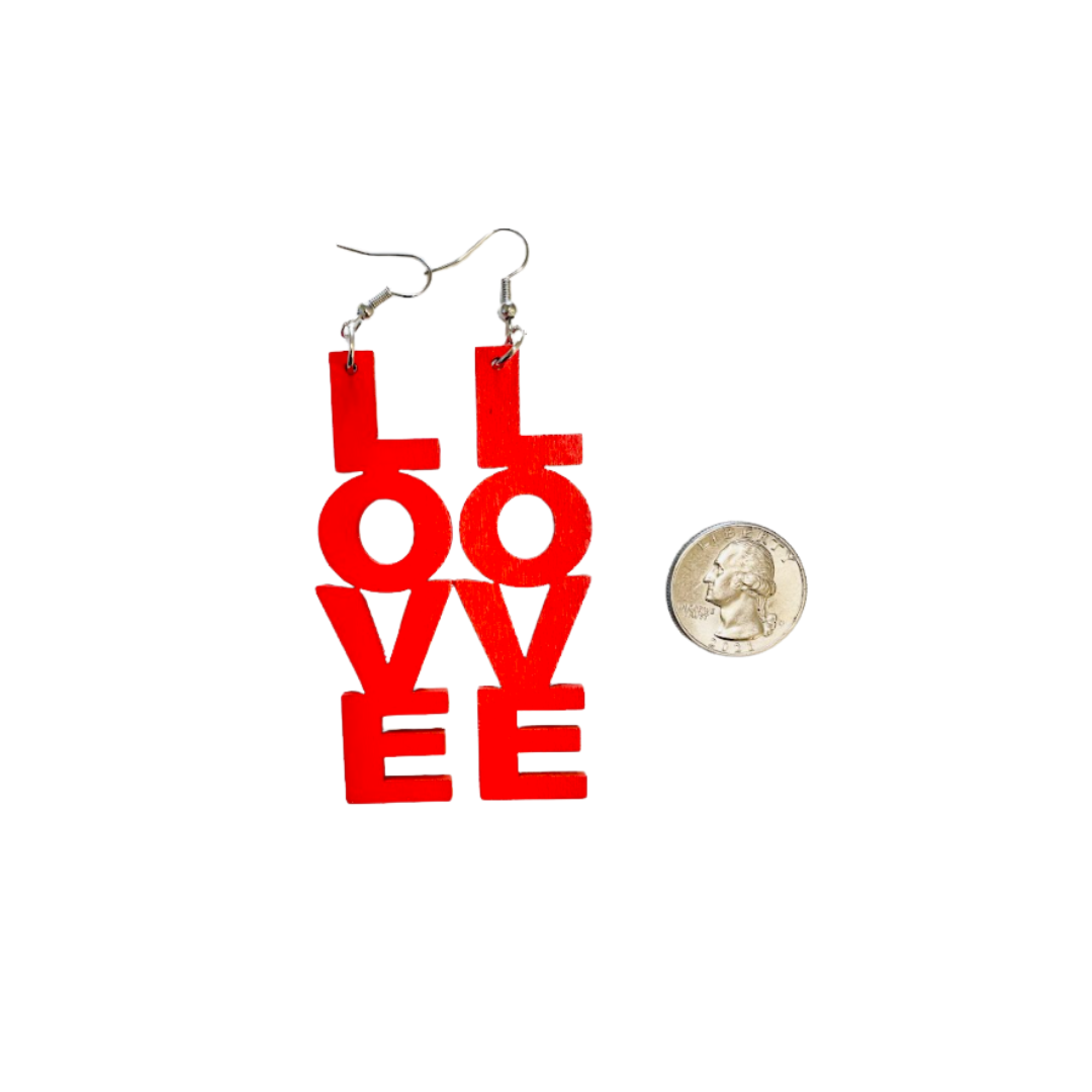 LOVE Dangle Earrings