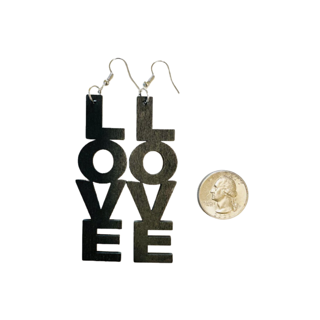 LOVE Dangle Earrings
