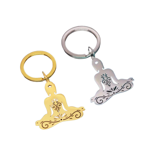 Meditation Pendant Keychain