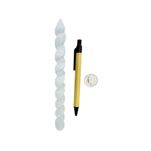 Spiral Selenite Wand