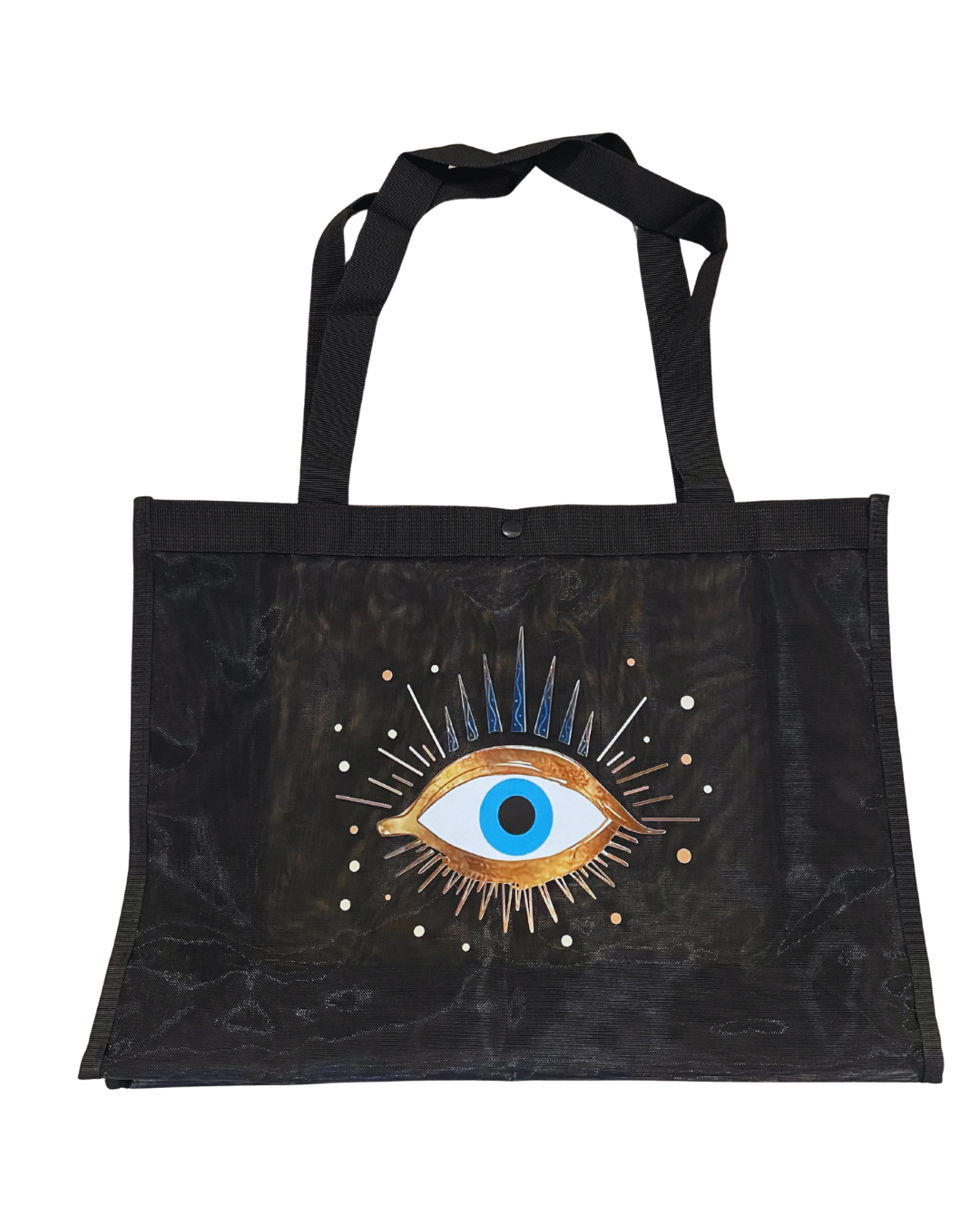 Mesh Evil Eye Tote Bag